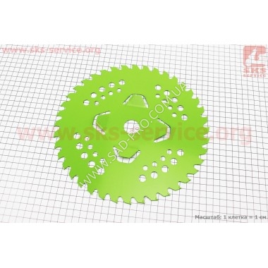 Нож режущий 40Тх255мм победитовые зубья "лепесток", "GREEN"